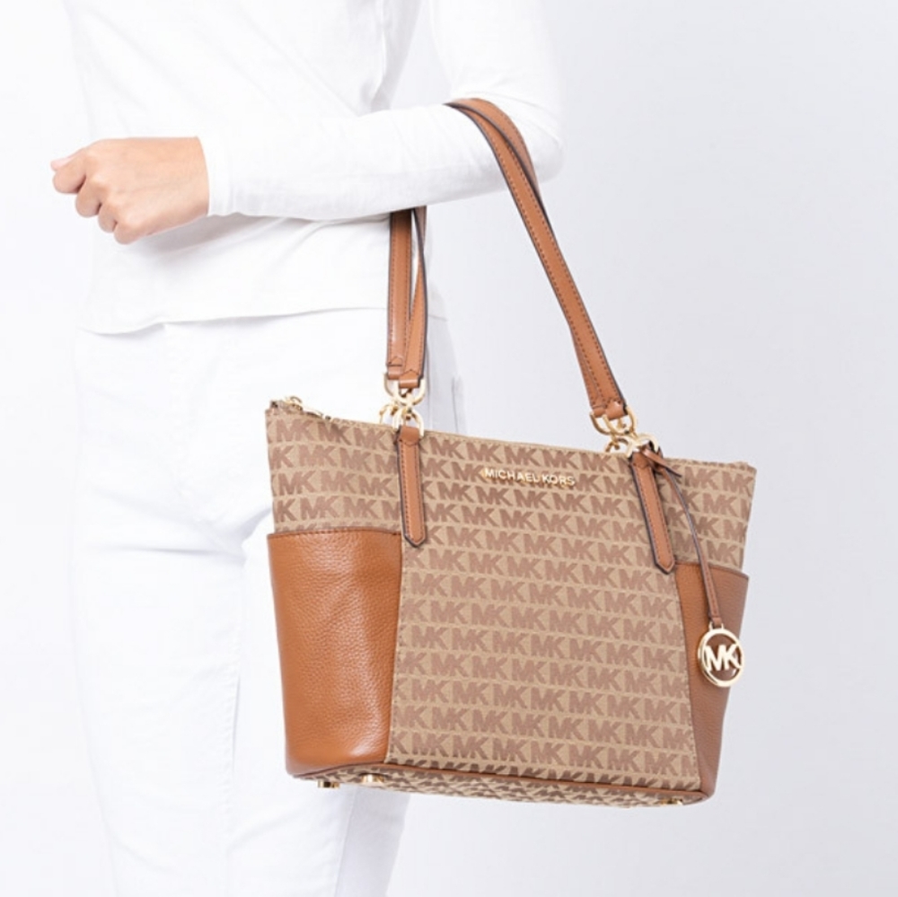 Michael Kors Bedford LG EW TZ Tote Blue - Picture 6 of 7